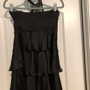 Twenty One Black Crochet Sleeveless Dress